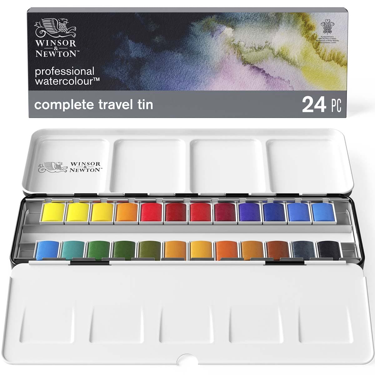 Lightweight Metal Box (24 Half Pans) - Professional Watercol