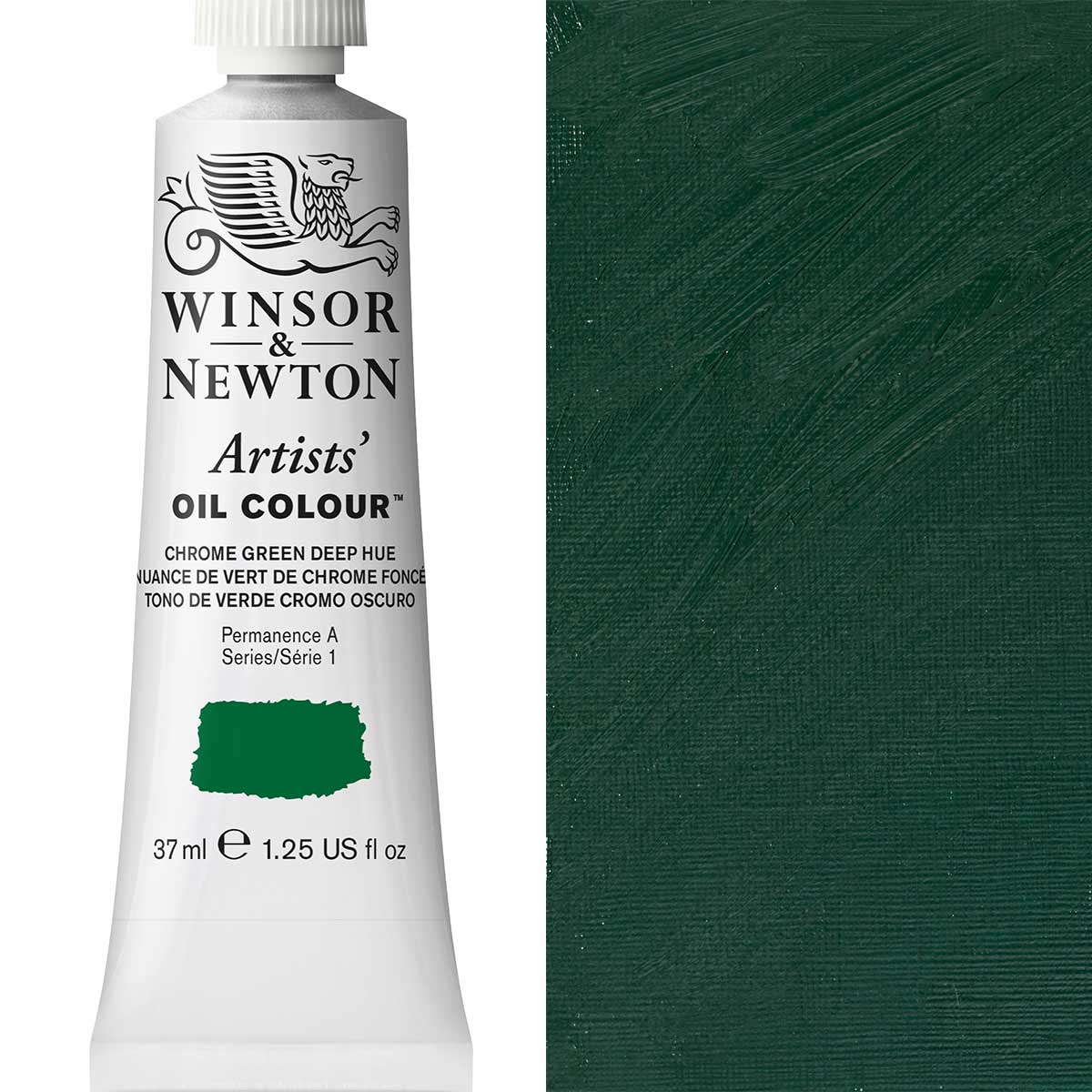 37ml Chrome Green Deep Hue - Artists' Oil