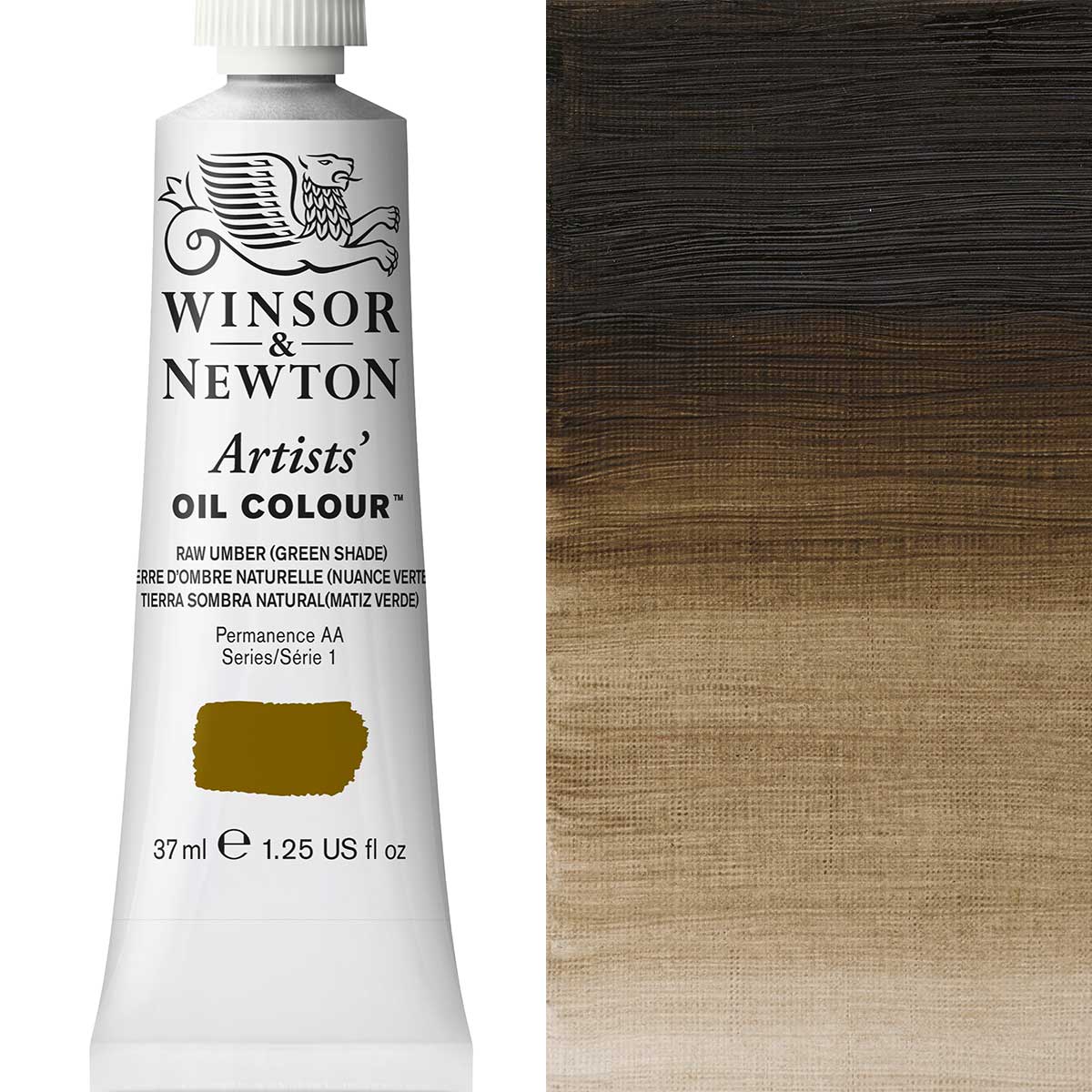 37ml Raw Umber Green Shade - Artists' Oil