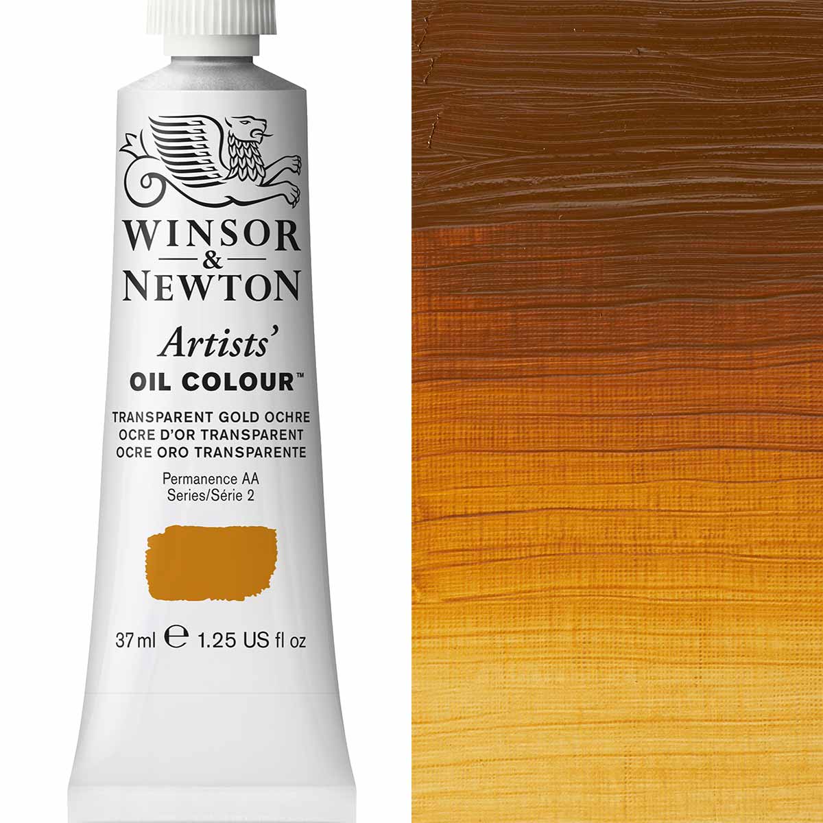 37ml Transparent Gold Ochre - Artists' Oil