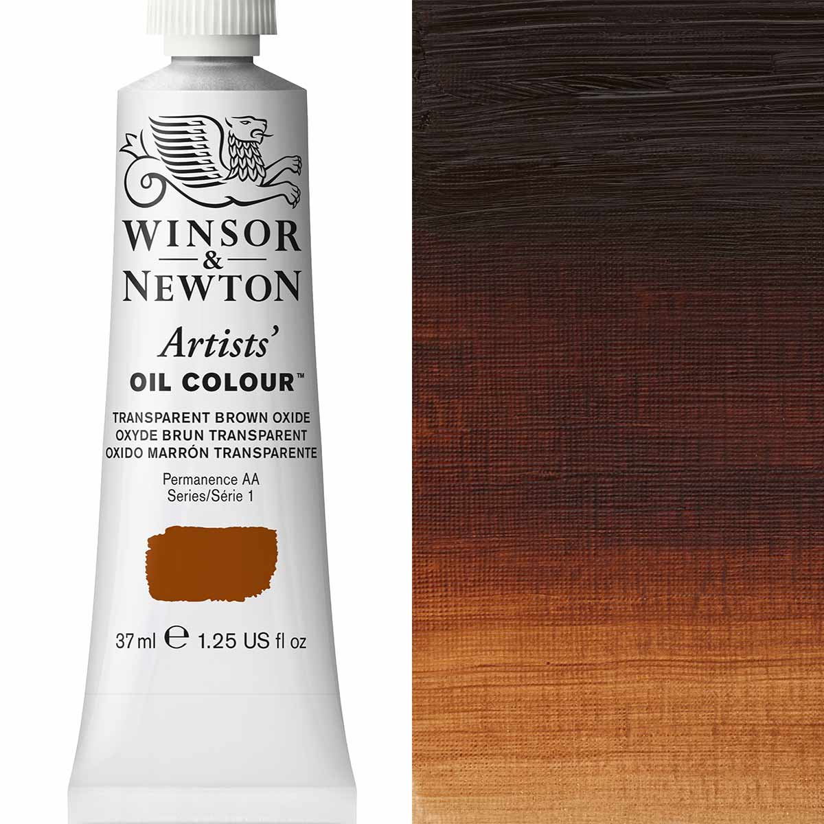 37ml Transparent Brown Oxide - Artists' Oil