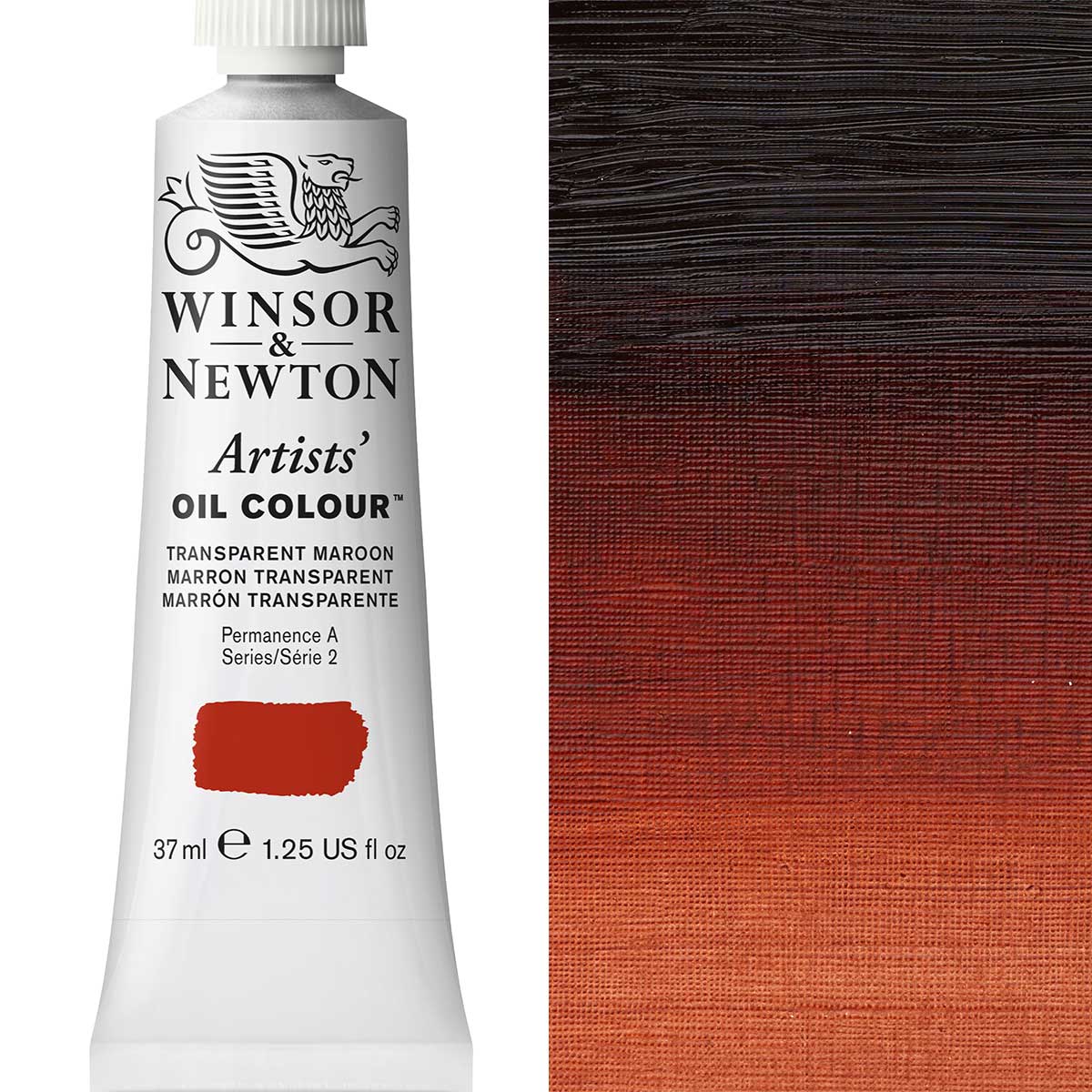 37ml Transparent Maroon - Artists' Oil