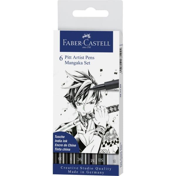 PITT ARTIST PENS MANGAKA SET 6