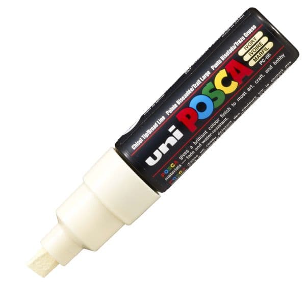 POSCA PC-8K BOLD CHISEL - TIP IVORY