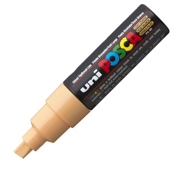 POSCA PC-8K BOLD CHISEL TIP - LIGHT ORANGE
