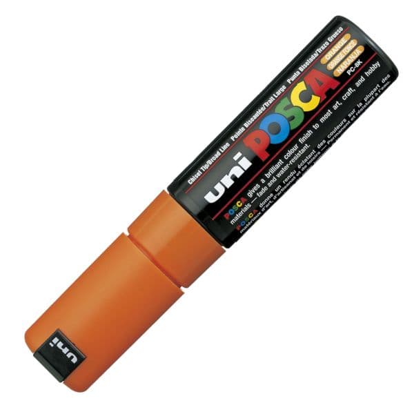 POSCA PC-8K BOLD CHISEL TIP - ORANGE