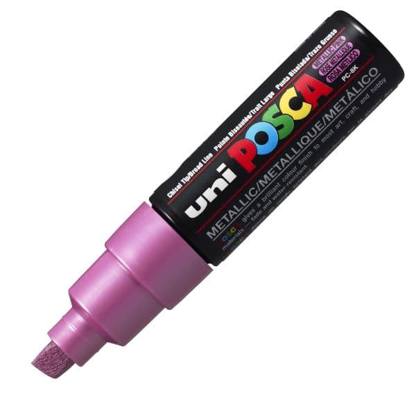 POSCA PC-8K BOLD CHISEL TIP - METALIC PINK