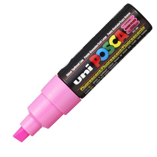 POSCA PC-8K BOLD CHISEL TIP - FLO PINK