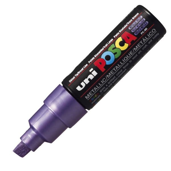 POSCA PC-8K BOLD CHISEL TIP - METALLIC VIOLET