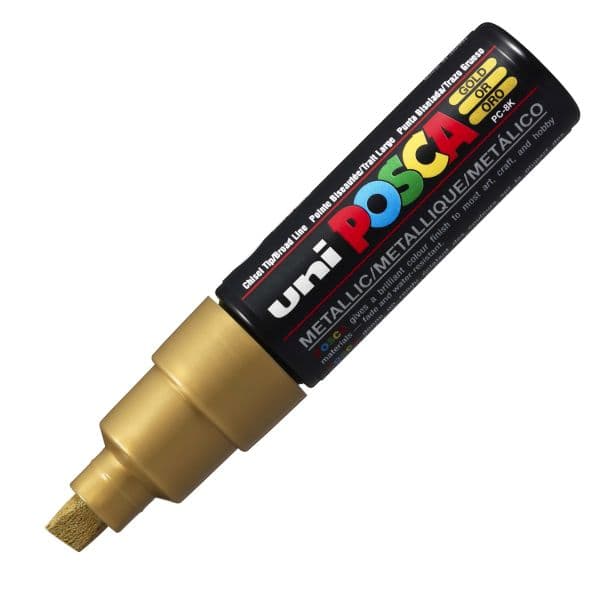 POSCA PC-8K BOLD CHISEL TIP – GOLD