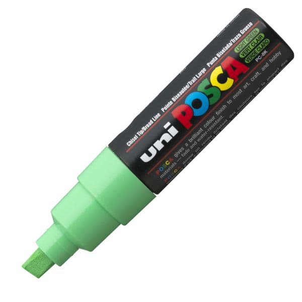 POSCA PC-8K BOLD CHISEL TIP – LIGHT GREEN