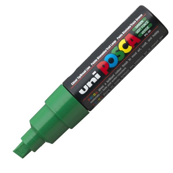 POSCA PC-8K BOLD CHISEL TIP – GREEN