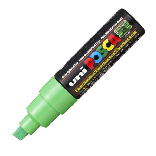 POSCA PC-8K BOLD CHISEL TIP – FLUORESCENT GREEN