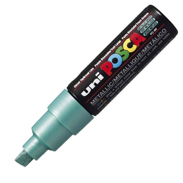 POSCA PC-8K BOLD CHISEL TIP – METALIC GREEN