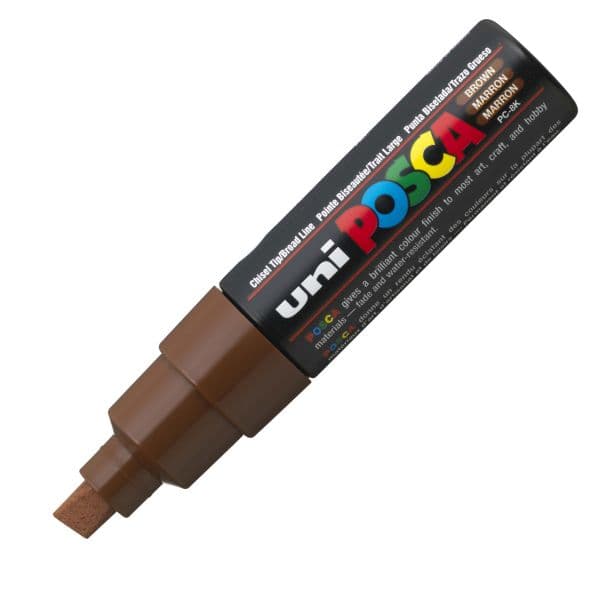 POSCA PC-8K BOLD CHISEL TIP – BROWN