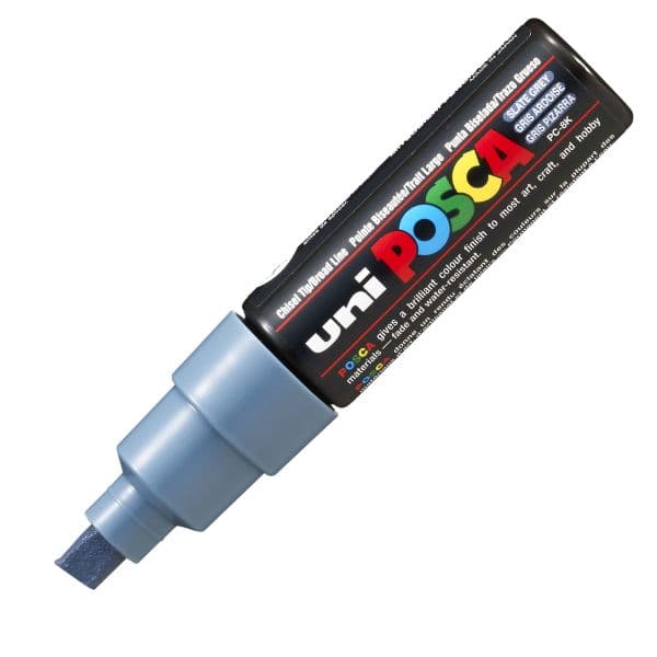 POSCA PC-8K BOLD CHISEL TIP – SLATE GREY