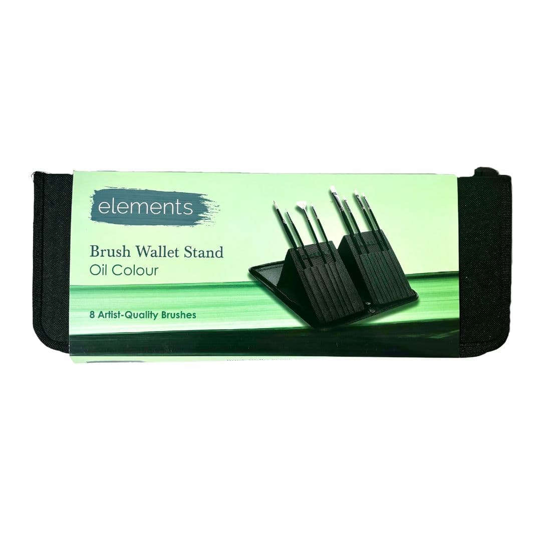 Elements Oil 8 Brush Stand Wallet