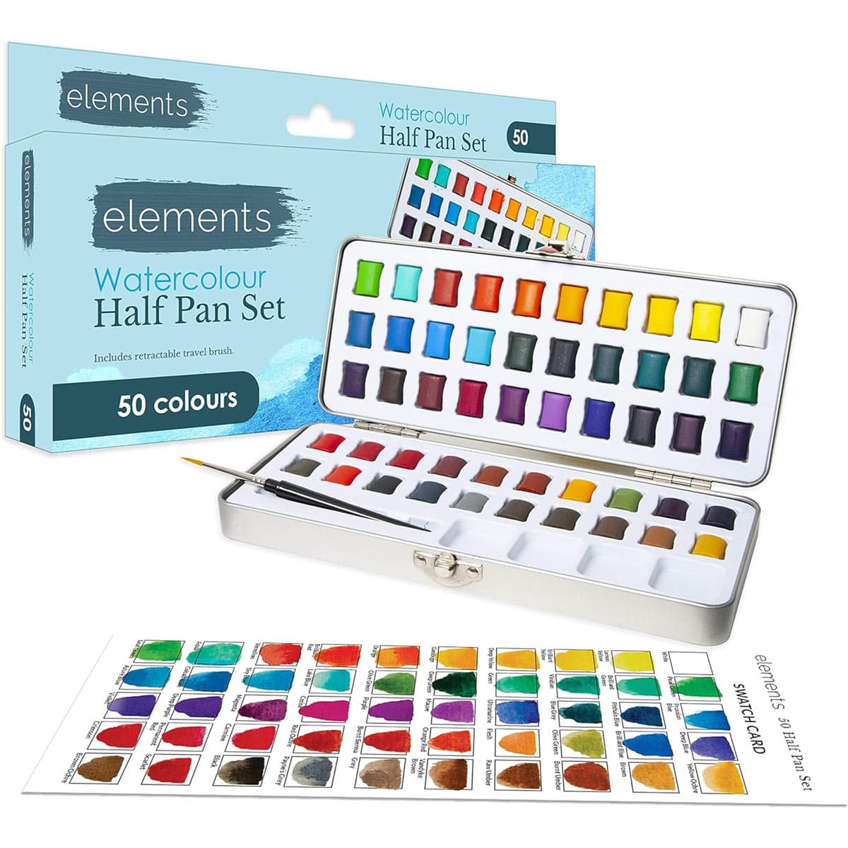 Elements Solid WC Half Pan 50 set