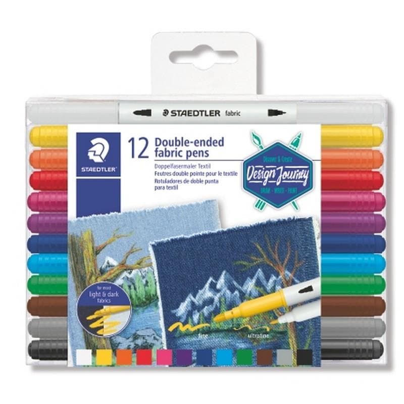 Double-ended fabric pen