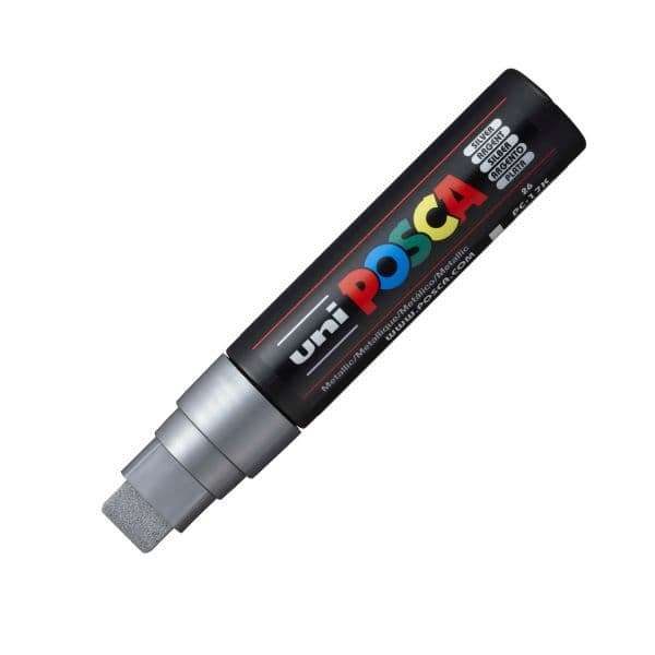 POSCA PC-17K SILVER EXTRA-BROAD CHISEL TIP