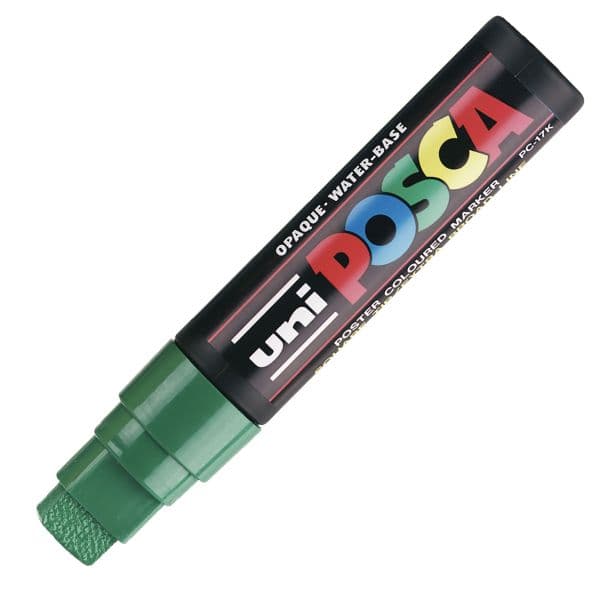 POSCA PC-17K EXTRA-BROAD CHISEL TIP – GREEN