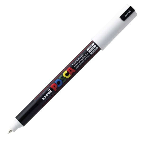 POSCA PC-1MR ULTRA FINE PIN TIP - White