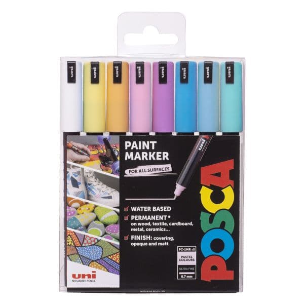 PC-1MR EXTRA FINE WLT 8 PASTEL COLOURS