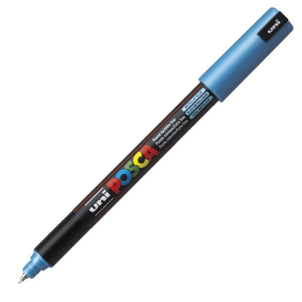 POSCA PC-1MR ULTRA FINE PIN TIP – METALLIC BLUE