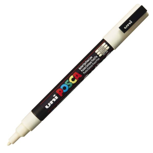 POSCA PC-3M FINE BULLET TIP – IVORY