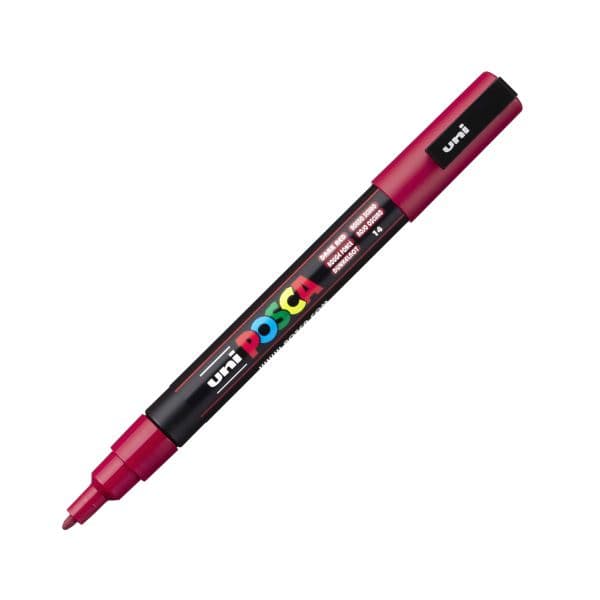 POSCA PC-3M DARK RED FINE BULLET TIP