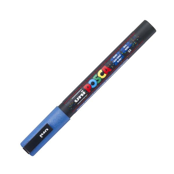 POSCA PC-3ML SPARKLING BLUE FINE BULLET TIP