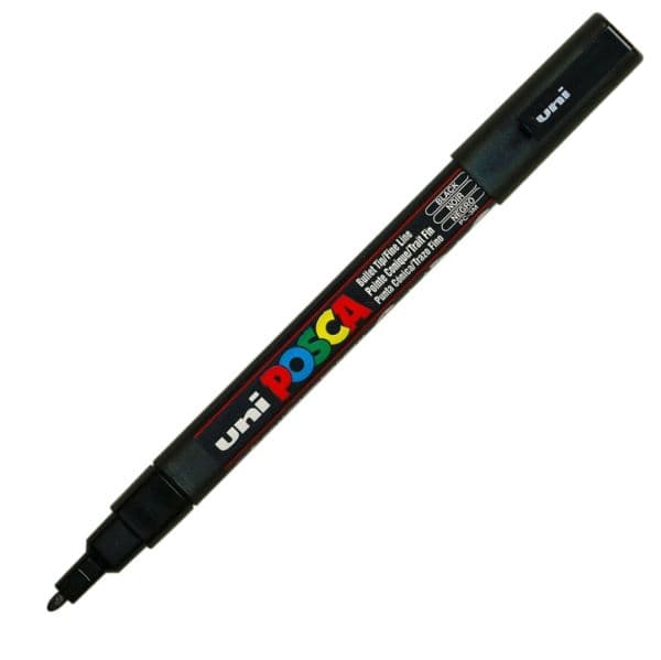 POSCA PC-3M FINE BULLET TIP – BLACK