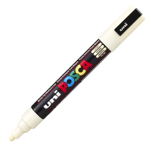 POSCA PC-5M MEDIUM BULLET TIP – IVORY