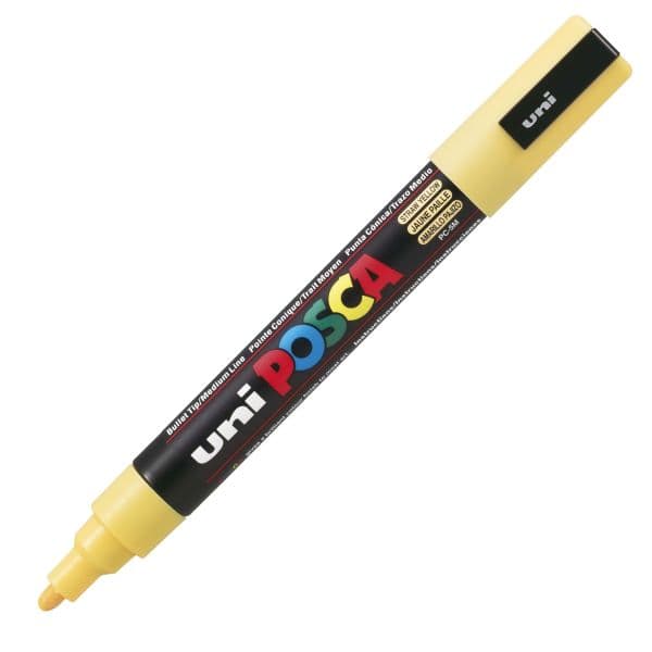 POSCA PC-5M MEDIUM BULLET TIP – STRAW YELLOW