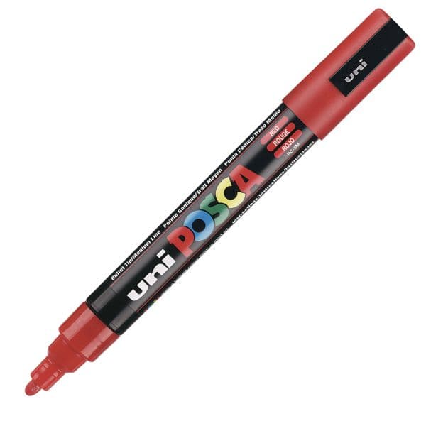 POSCA PC-5M MEDIUM BULLET TIP – RED