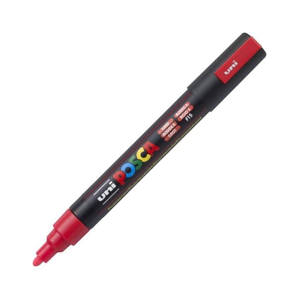 POSCA PC-5M FLUORESCENT RED MEDIUM BULLET TIP