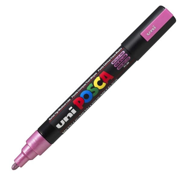 POSCA PC-5M MEDIUM BULLET TIP – METALLIC PINK