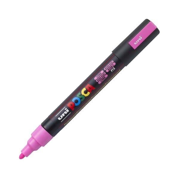 POSCA PC-5M FLUORESCENT PINK MEDIUM BULLET TIP