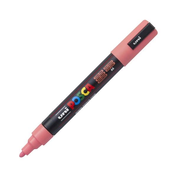 POSCA PC-5M CORAL PINK MEDIUM BULLET TIP