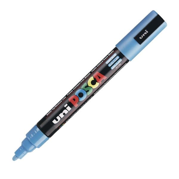 POSCA PC-5M MEDIUM BULLET TIP – LIGHT BLUE