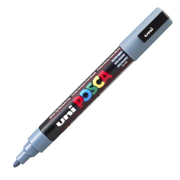 POSCA PC-5M MEDIUM BULLET TIP – SLATE GREY