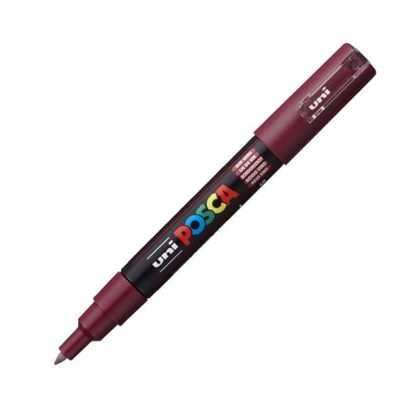 POSCA PC-1M WINE RED EXTRA-FINE BULLET TIP