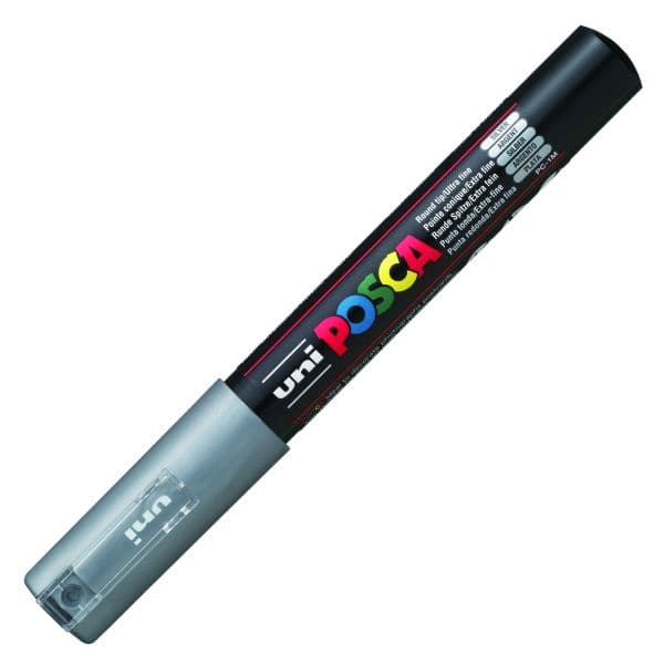 POSCA PC-1M EXTRA-FINE BULLET TIP – SILVER