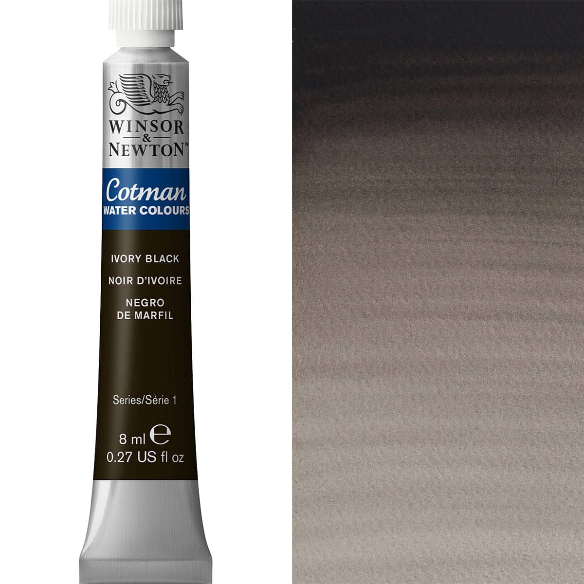 Cotman Watercolour 8ml - Ivory Black