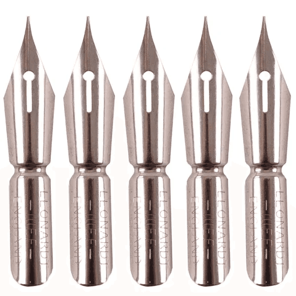 Drawing Nibs x5, Copperplate, Size 2