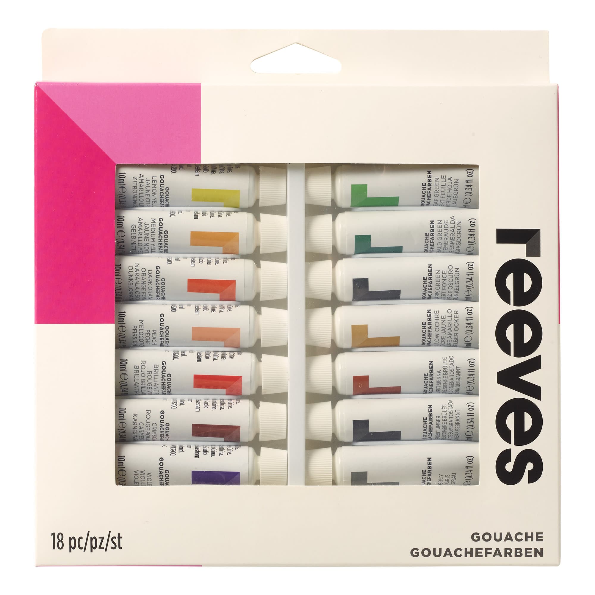 Reeves 18 Fine Gouache Set