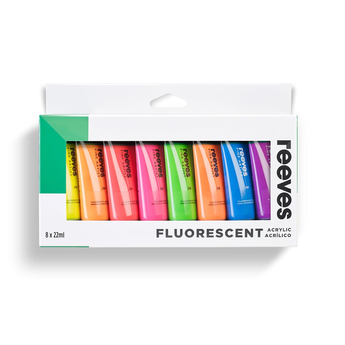 Reeves Acrylic Set Fluorescent  8 x 22ml