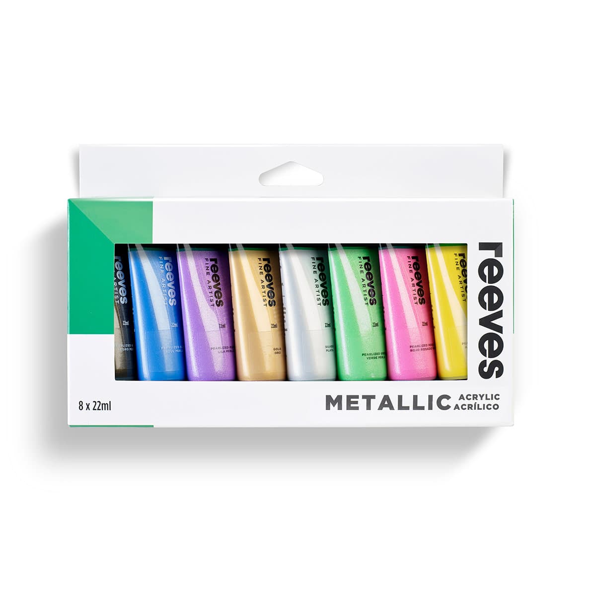 Reeves Acrylic Set Metallic 8 x 22ml