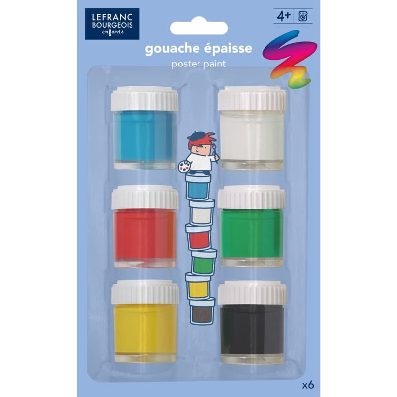L&B Poster Colour Pots 6 x22ml