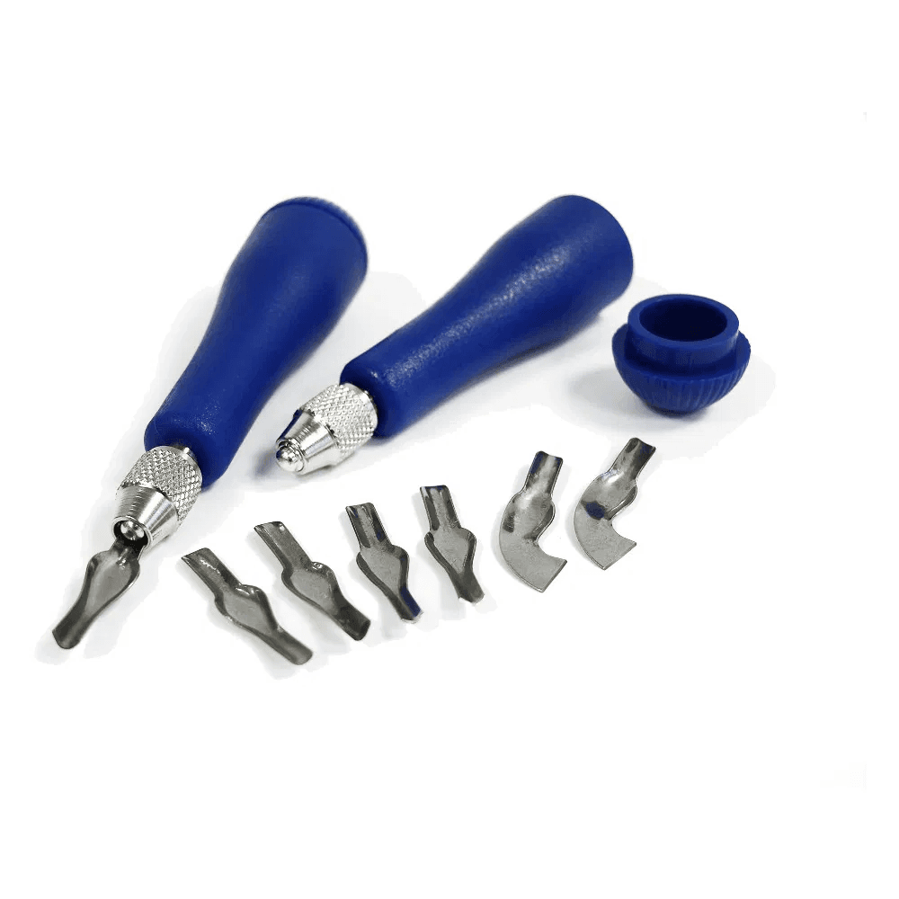Lino Cutters 2 Handles 6 Blades